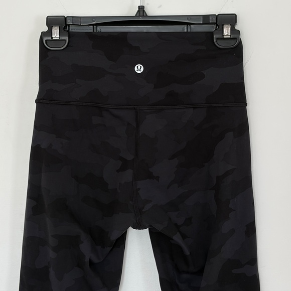 Lululemon Align High Rise Dark Camo Leggings 25" black gray size 6 - Picture 5 of 9